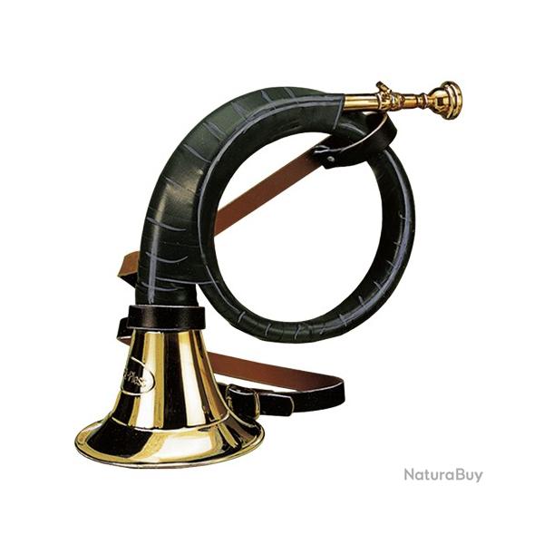 V�ritables trompes Furst Pless 2 tours, avec sangle en cuir et embouchure