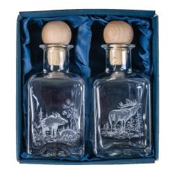 Lot cadeau flacons huile et vinaigre