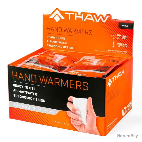 Pack de 40 chaufferettes jetables THAW - Activation � l'air - Grand format