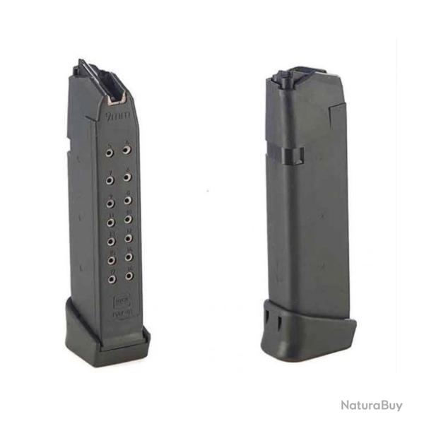 Chargeur GLOCK 17 +2 coups pour Glock 17, 17L, 34, (19), (26)