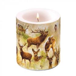 BOUGIE MM COLLAGE DE CERFS - AMBIENTE