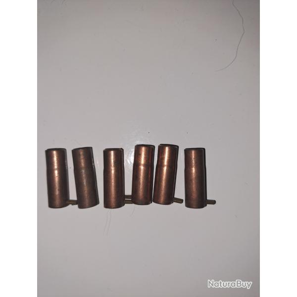 Lot de 6 cartouches a broches 7mm a grenailles