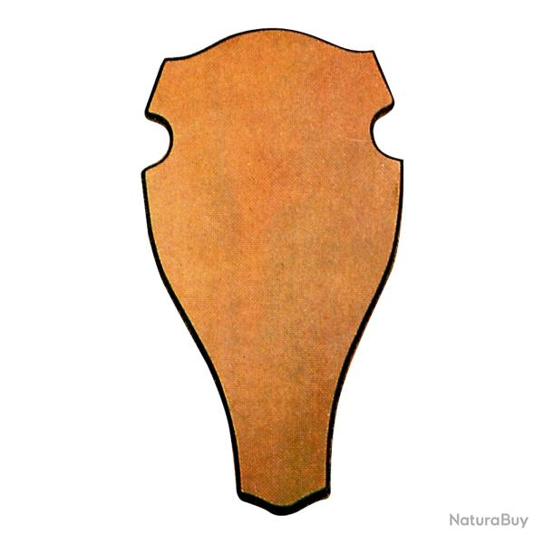 Ecusson troph�e cerf 52x26 ch�ne clair