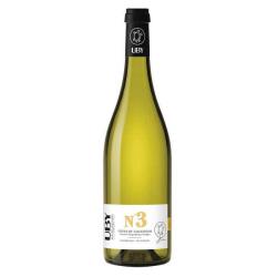UBY N&deg;3 Colombard Sauvignon vin blanc de Gascogne - Bouteille de 75cl