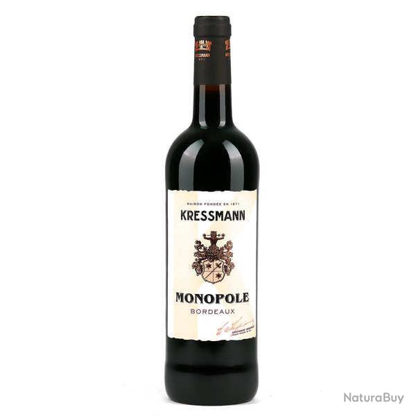 Bordeaux vin Rouge AOC Monopole Kressmann - 2022 - Bouteille de 75cl