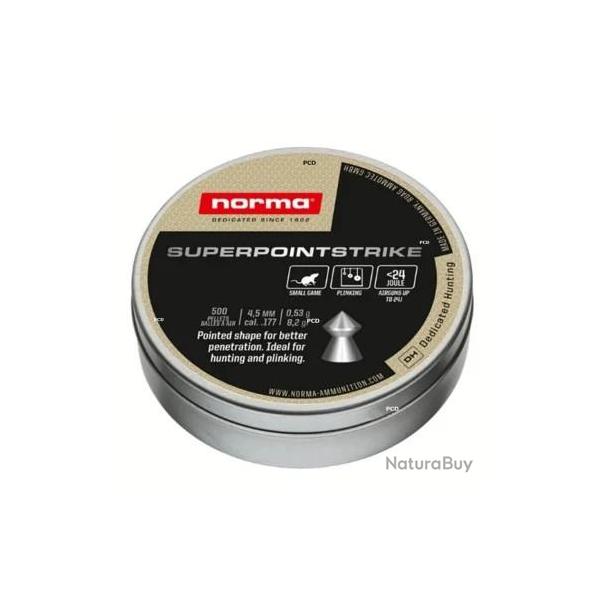 Plomb NORMA S-POINT STRIKE 4.5MM 0.53g x500