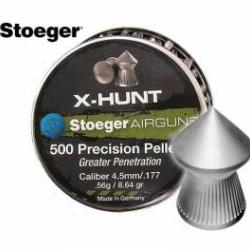 Plomb STOEGER X-HUNT 4.5MM POINTUS 0.56GR x500
