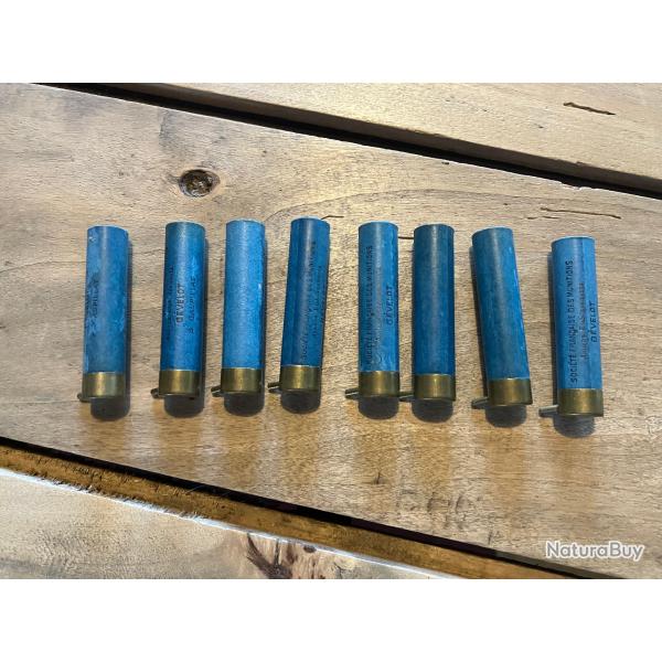 Lot de 8 douilles � broche de calibre 36 / 12mm G�velot