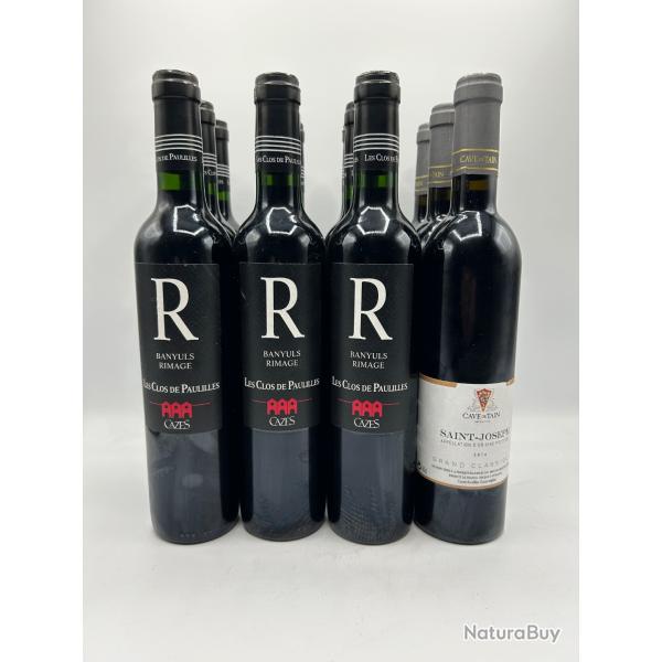 Lot Grand Vin Rouge - 1� - Sans Prix R�serve - 12 Bouteilles (50cl)