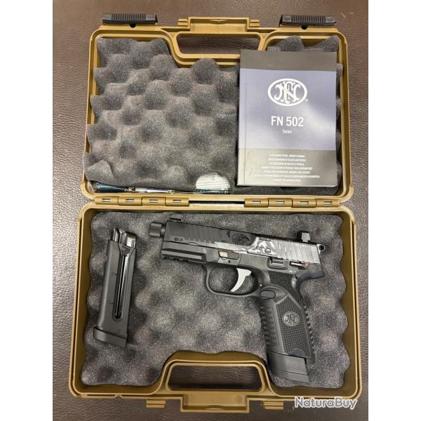 PISTOLET FN HERSTAL 502 T BLACK - CAL.22LR