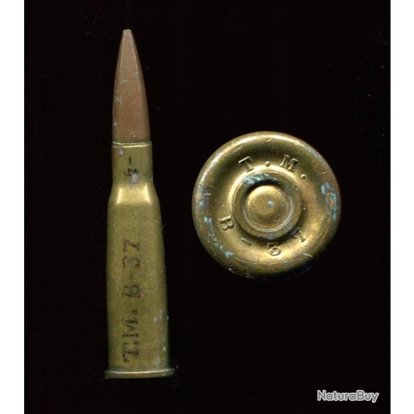 8 mm Lebel Italienne p�riode 39-45 - marquage de Bologne en 1937 en relief : T.M. B-37