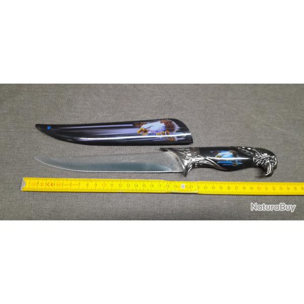 Couteau avec �tui t�te d'aigle
