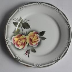 Assiette fa&iuml;ence Odile Digoin Sarreguemines 23 cm
