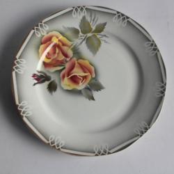 Assiette fa&iuml;ence Odile Digoin Sarreguemines 20 cm