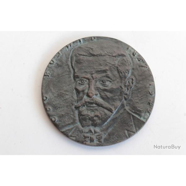M�daille Odo Bujwid 1857-1942 Pologne Bact�riologie Varsovie 1977