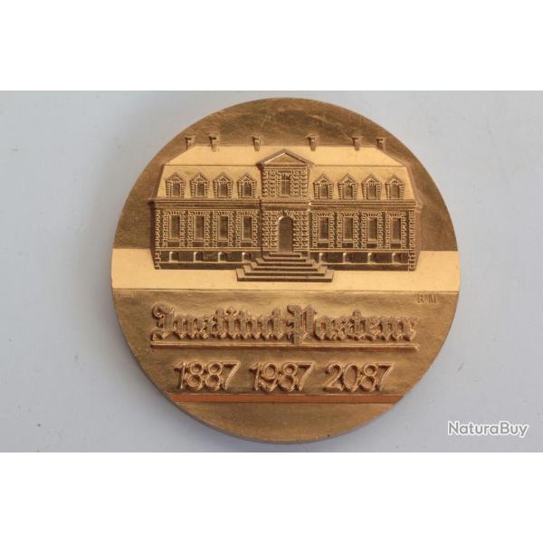 M�daille Institut Pasteur 1887 1987 2087