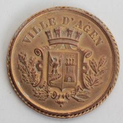 M&eacute;daille Ville d'Agen 1888  Souvenir du passage Mr Carnot Pr&eacute;sident