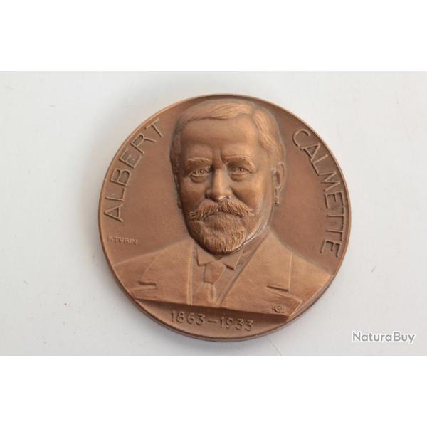 M�daille Albert Calmette Institut Pasteur 1963