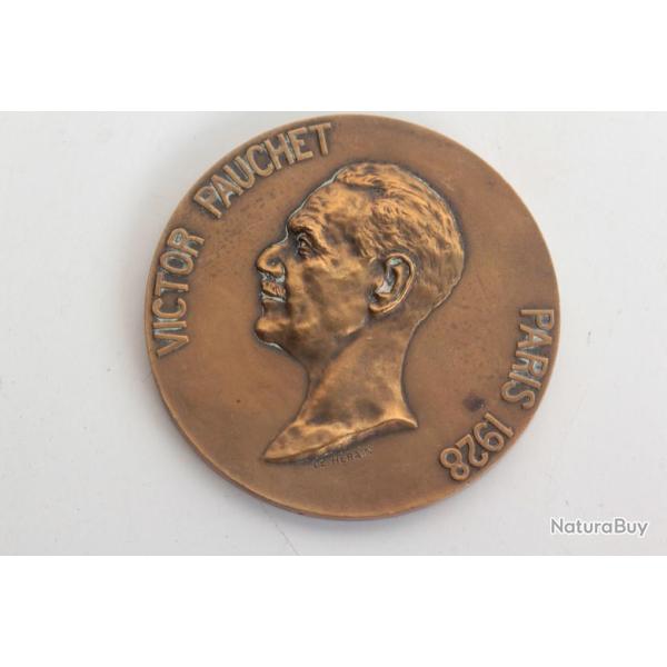 M�daille Victor Pauchet Paris 1928 M�decine