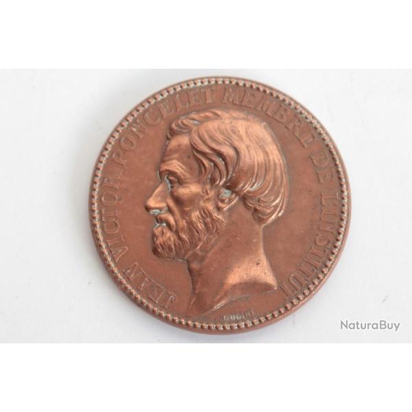 M�daille biographique Jean-Victor Poncelet 1867