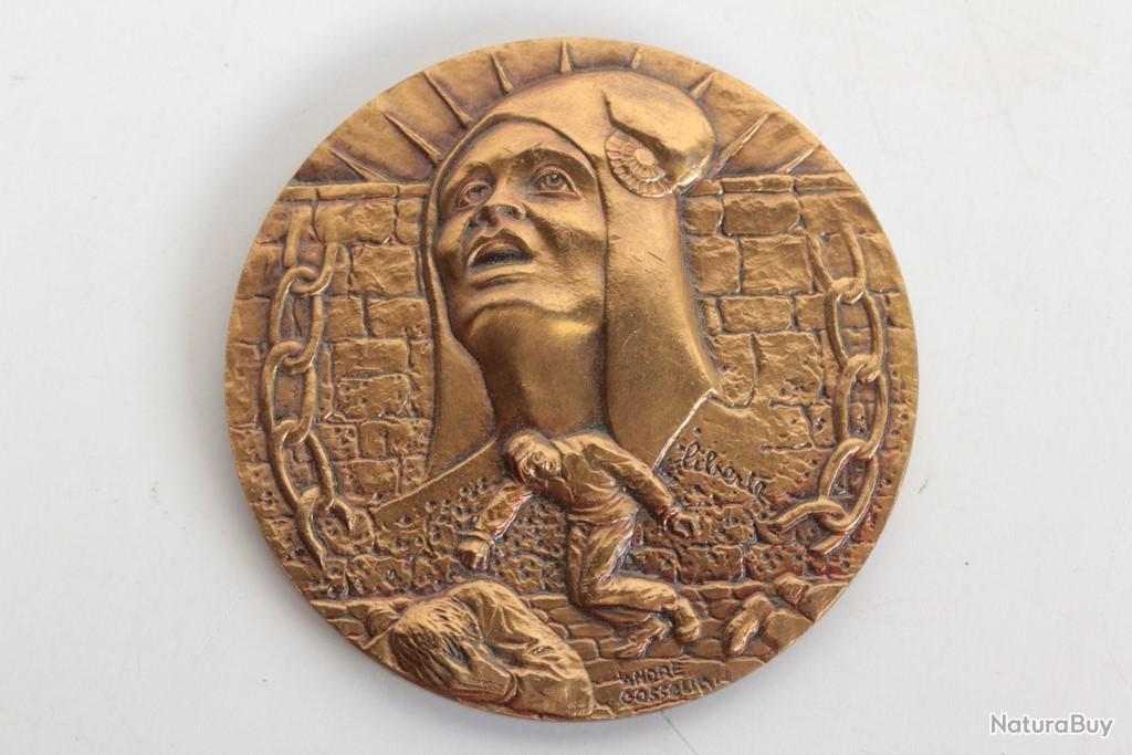 Médaille Bronze 1972 - 81mm "Hommage Aux Apôtres De L'Europe" | XXème Siècle