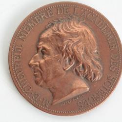 M&eacute;daille cuivre Michel-Eug&egrave;ne Chevreul Chimiste 1872