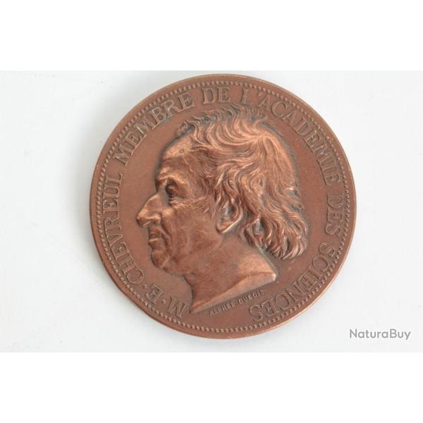 M�daille cuivre Michel-Eug�ne Chevreul Chimiste 1872