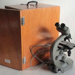 Microscope binoculaire Olympus EHS vintage 1950