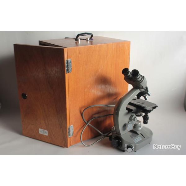 Microscope binoculaire Olympus EHS vintage 1950
