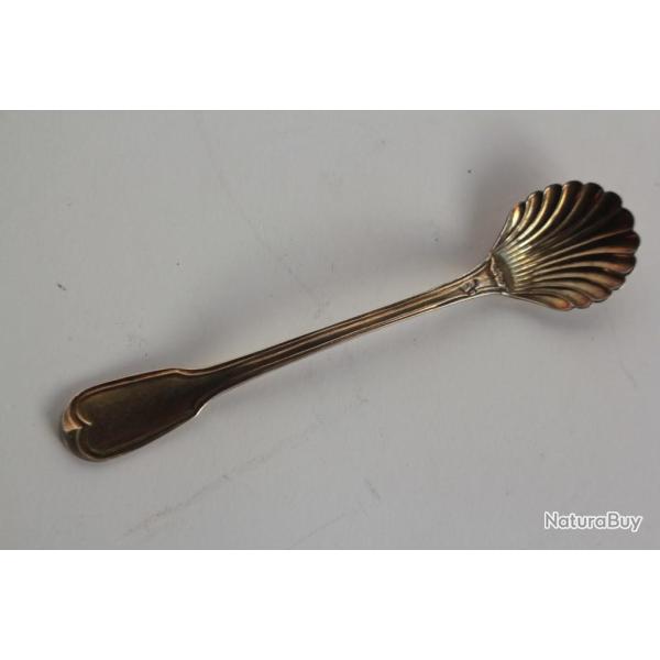 Cuill�re � sel argent dor� vermeil XVIIIe si�cle