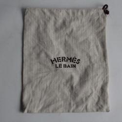 HERMES Le Bain Sac &agrave; poussi&egrave;re Housse Dustbag 26,5 x 21,5 cm