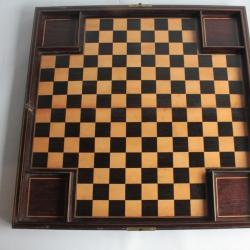 Plateau de Jeu d'&eacute;checs &agrave; 4 joueurs bois XIXe si&egrave;cle
