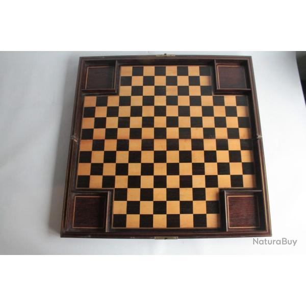Plateau de Jeu d'�checs � 4 joueurs bois XIXe si�cle