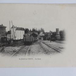 CPA Ain Saint-Jean-le-Vieux La Gare Train