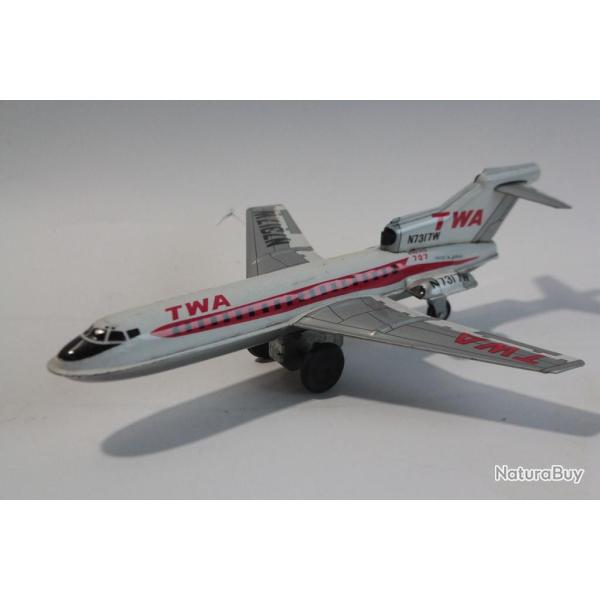 Jouet t�le � friction Avion TWA Boeing 727