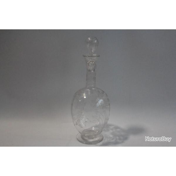 Carafe cristal grav� XIXe si�cle