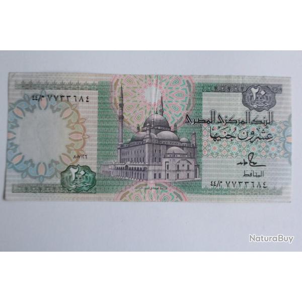 Billet 20 Pounds �gypte 1978-1998 TTB+