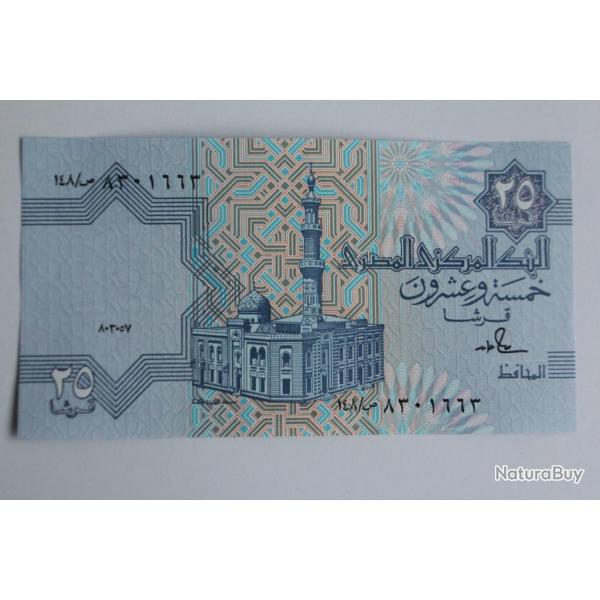Billet 25 Piastres �gypte 1980 neuf