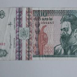 Billet 500 Lei Roumanie 1992 TTB