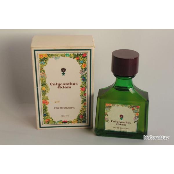 Ancien Flacon Eau de Cologne Calcunthus Adam 200 ml