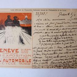 CPA Suisse Exposition De L'Automobile Et Du Cycle 1906
