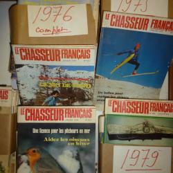 lot de revues "Chasseur Fran&ccedil;ais :1975-1979