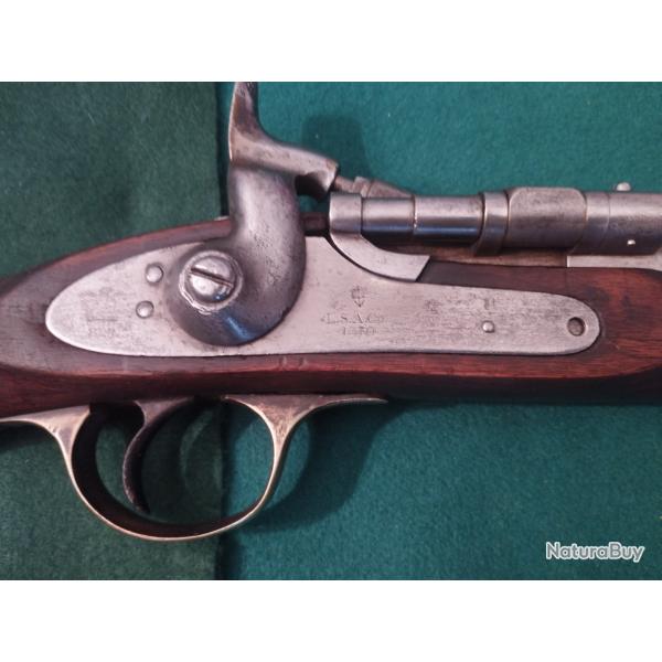 Mousqueton de Artilheur Enfield Snider � Tabati�re. " LSA & C "  1870
