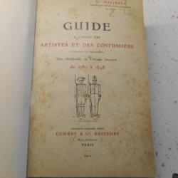 GROS LIVRE guide a l'usage des artistes et des costumiers