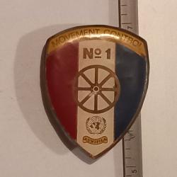 Insigne movement control n&deg;1 (UNIFIL) - couleurs invers&eacute;es