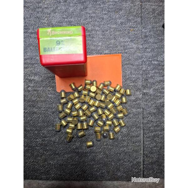 Balle 9mm RONDES - BROWNING - 70 unit�s