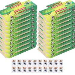 Lot 20 Pi&egrave;ges &agrave; Cafards Colle Ultra Forte Anti Blattes Cuisine Int&eacute;rieur