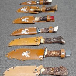 Lot de 7 couteaux scout/chasse