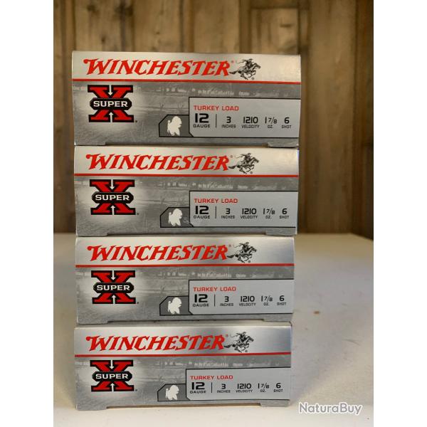 WINCHESTER SUPER X - TURKEY LOAD - PLOMB N�6 - CAL. 12/76 x10