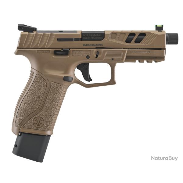 Vente flash ! PISTOLET STOEGER STR9 COMBAT SX BRONZE 9X19 20CPS 3MAG 1/2X28 OPTIC READY AMBIDEXTRE